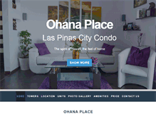 Tablet Screenshot of ohanaplacelaspinascondos.com